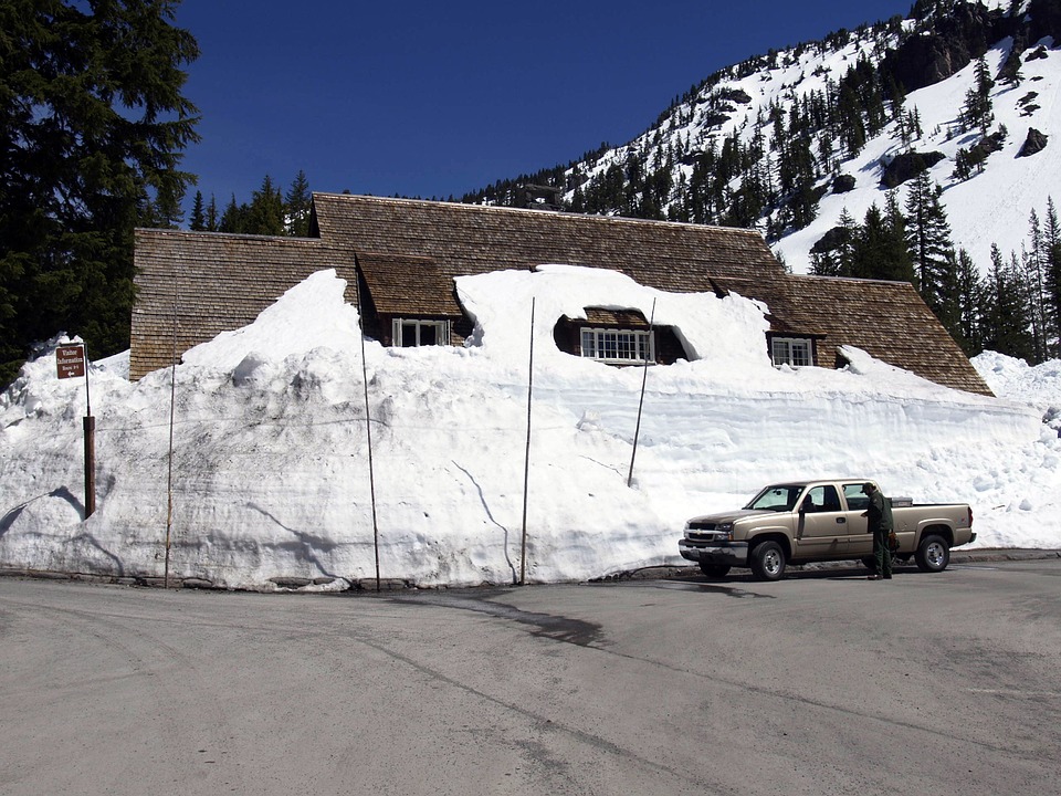 house in winter